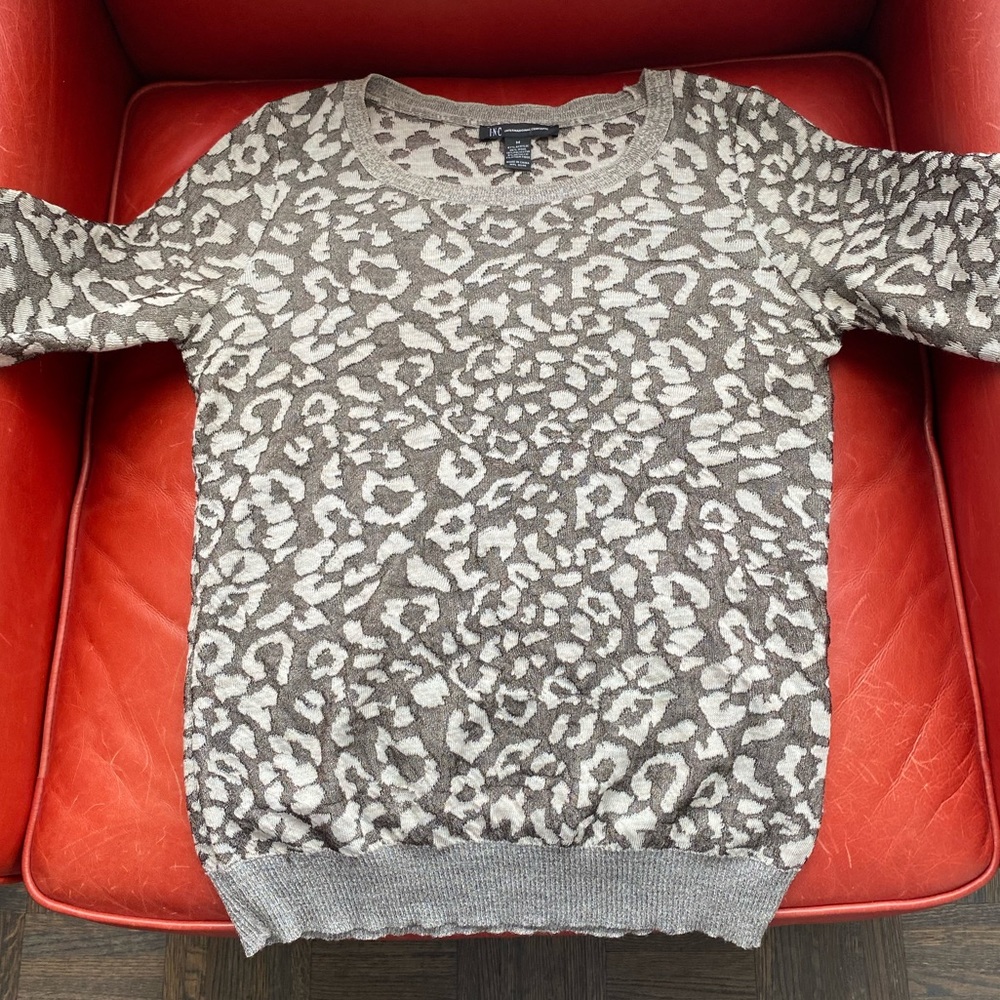 INC | Metallic Scoop-Neck Sweater. Great condition